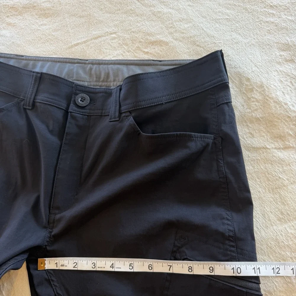 Eddie Bauer First Ascent Pants Mens 36x30 Guide Pro Black Hike Stretch Outdoors